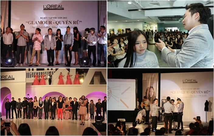 ▲ 베트남, 싱가포르, 인도네시아 등에서 진행된 '로레알 프로페셔널 파리 펌 컬렉션 2012’ 아시아 세미나