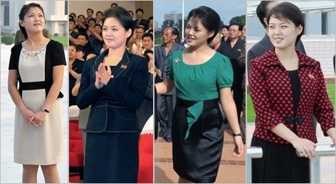 ▲ 변화하고 있는 북한을 상징하는 리설주의 다양한 패션