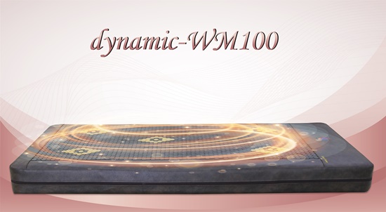 ▲ 신제품 ‘다이나닉-WM100 웨이브 매트’. 강력한 진동에너지가 몸속 깊은 곳까지 다양한 파동으로 전달하는 전신 진동운동 기능을 극대화함으로써 휴식, 수면 중에도 사용할 수 있다.