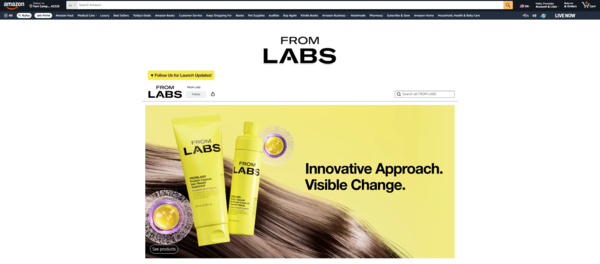 사진제공=프롬랩스 / 프롬랩스 아마존 내 판매 페이지